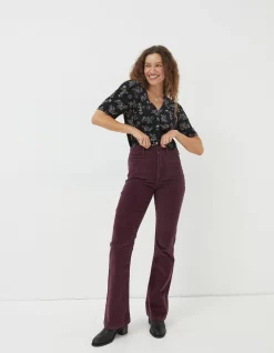 Fly Flare Corduroy Trousers