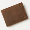 Foldover Nubuck Wallet