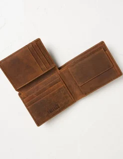 Foldover Nubuck Wallet