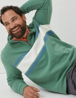 Fowey Stripe Half Neck Sweatshirt