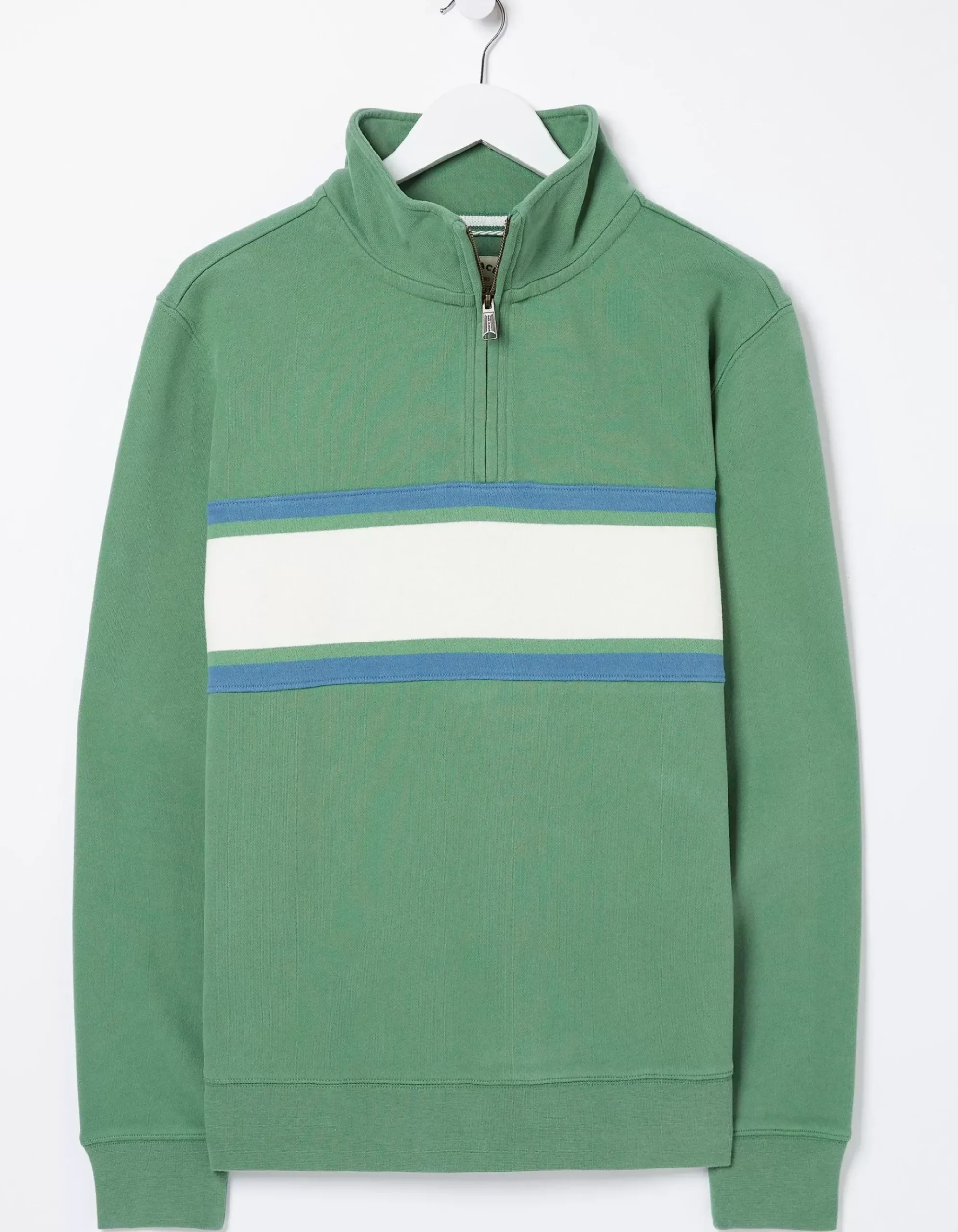 Fowey Stripe Half Neck Sweatshirt
