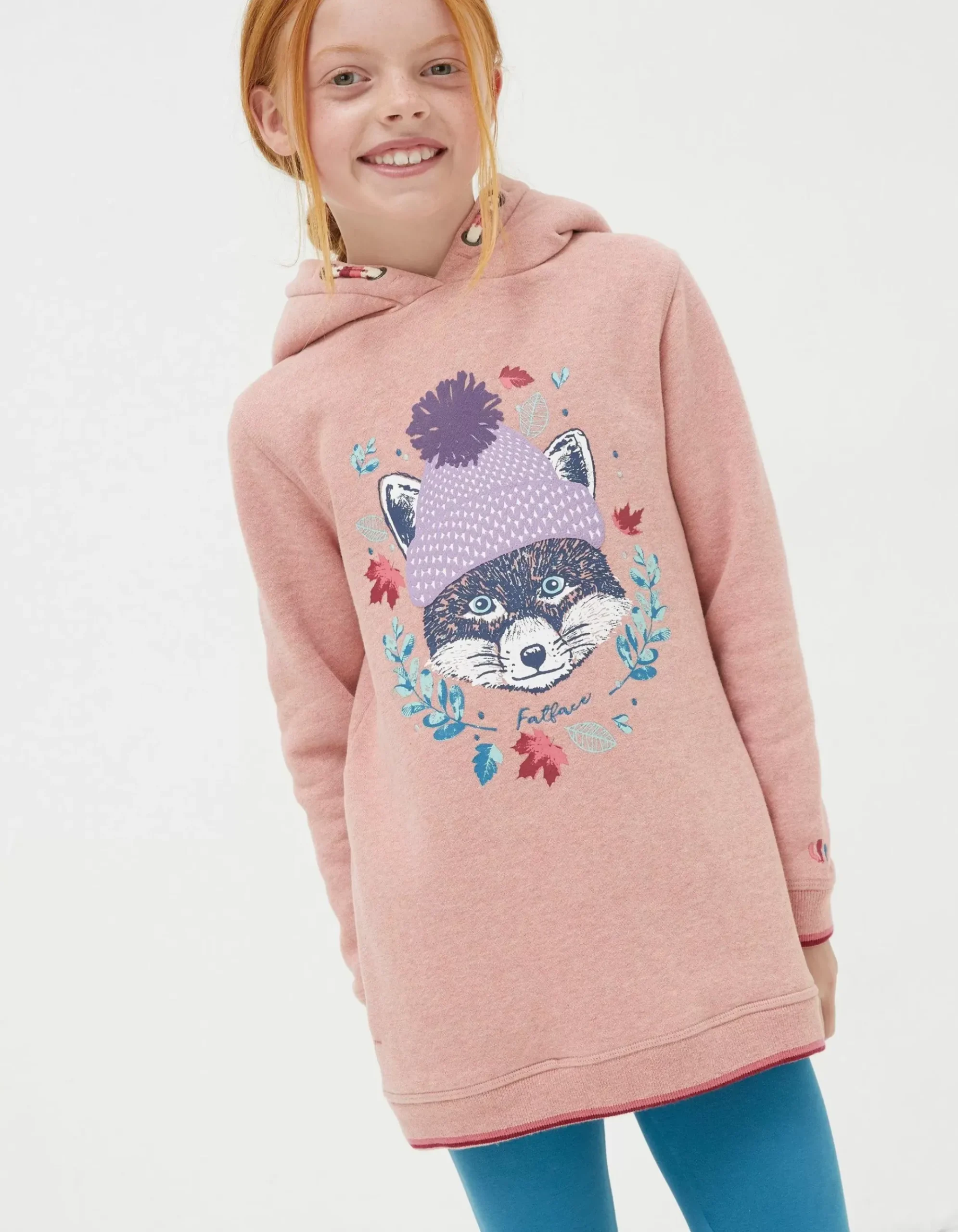 Fox Longline Sweat Hoodie