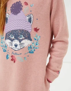Fox Longline Sweat Hoodie
