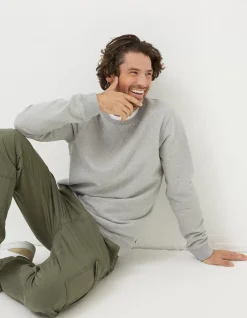 Frome Textured Crew Neck Sweatshirt