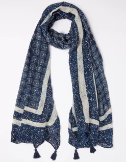 Geo Border Scarf
