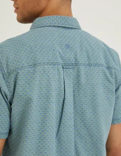 Geo Indigo Print Shirt