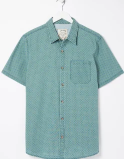 Geo Indigo Print Shirt