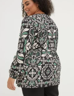 Gina Mosaic Leaf Tunic