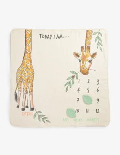 Giraffe Milestone Blanket