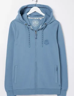 Graphic Zip Through Hoodie
