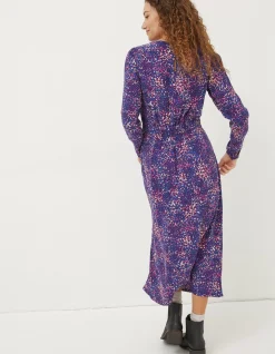 Haldon Layered Spot Midi Dress