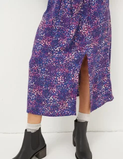 Haldon Layered Spot Midi Dress