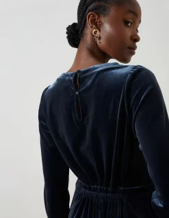 Haldon Velvet Midi Dress