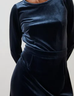 Haldon Velvet Midi Dress