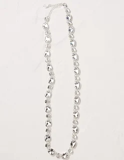 Hammered Disc Necklace