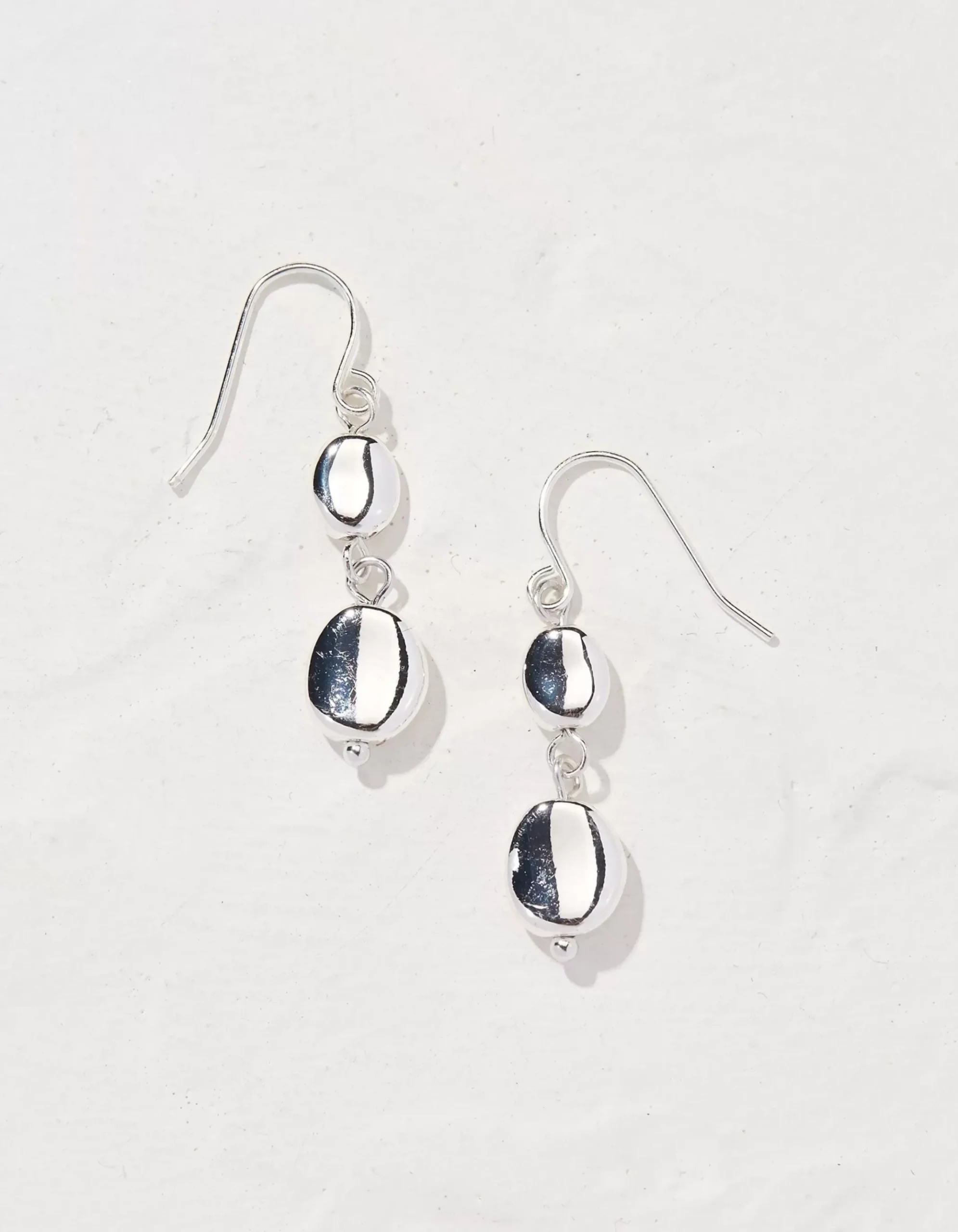 Hammered Drop Earrings