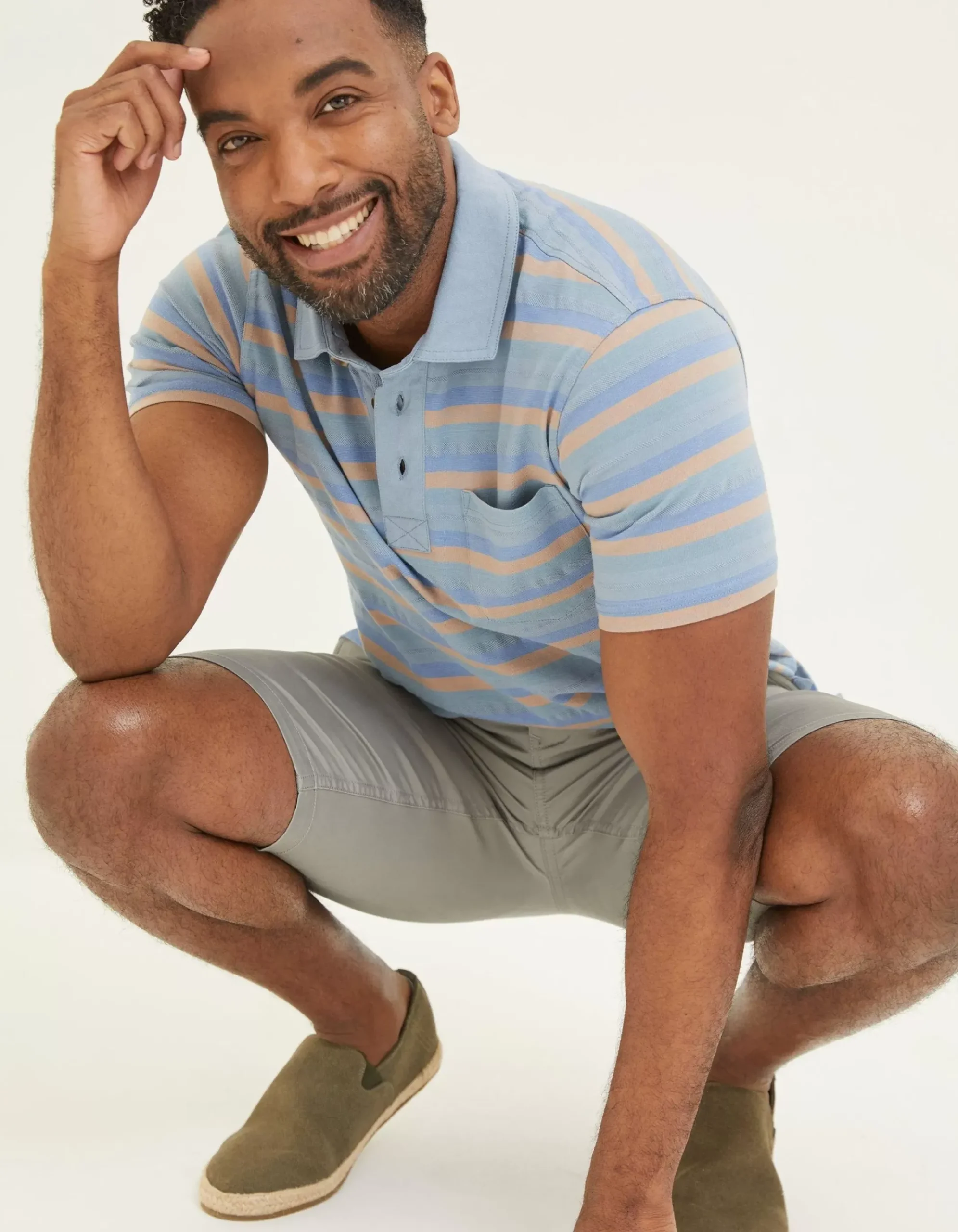 Harlyn Textured Stripe Polo