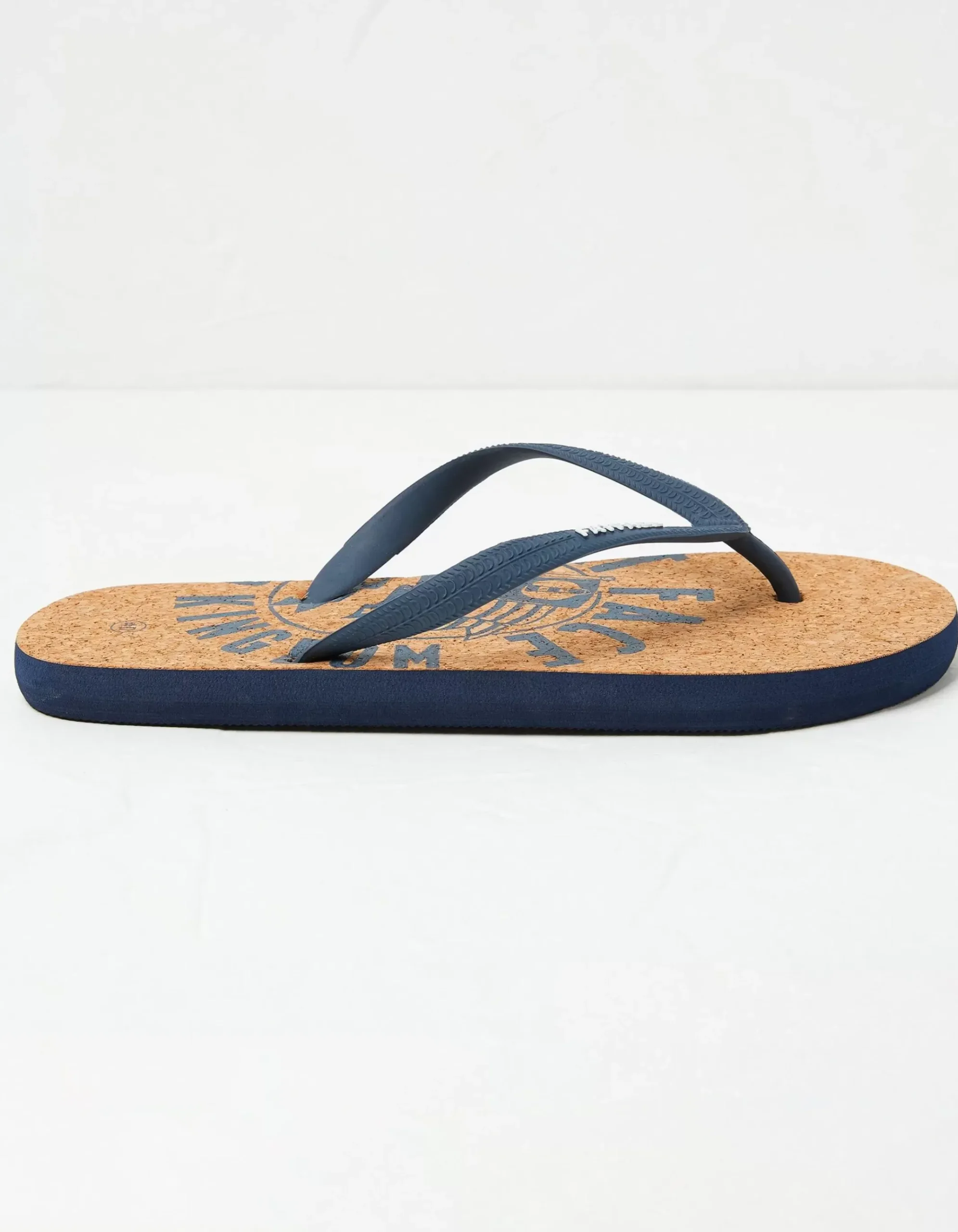 Henley Cork Logo Flip Flops