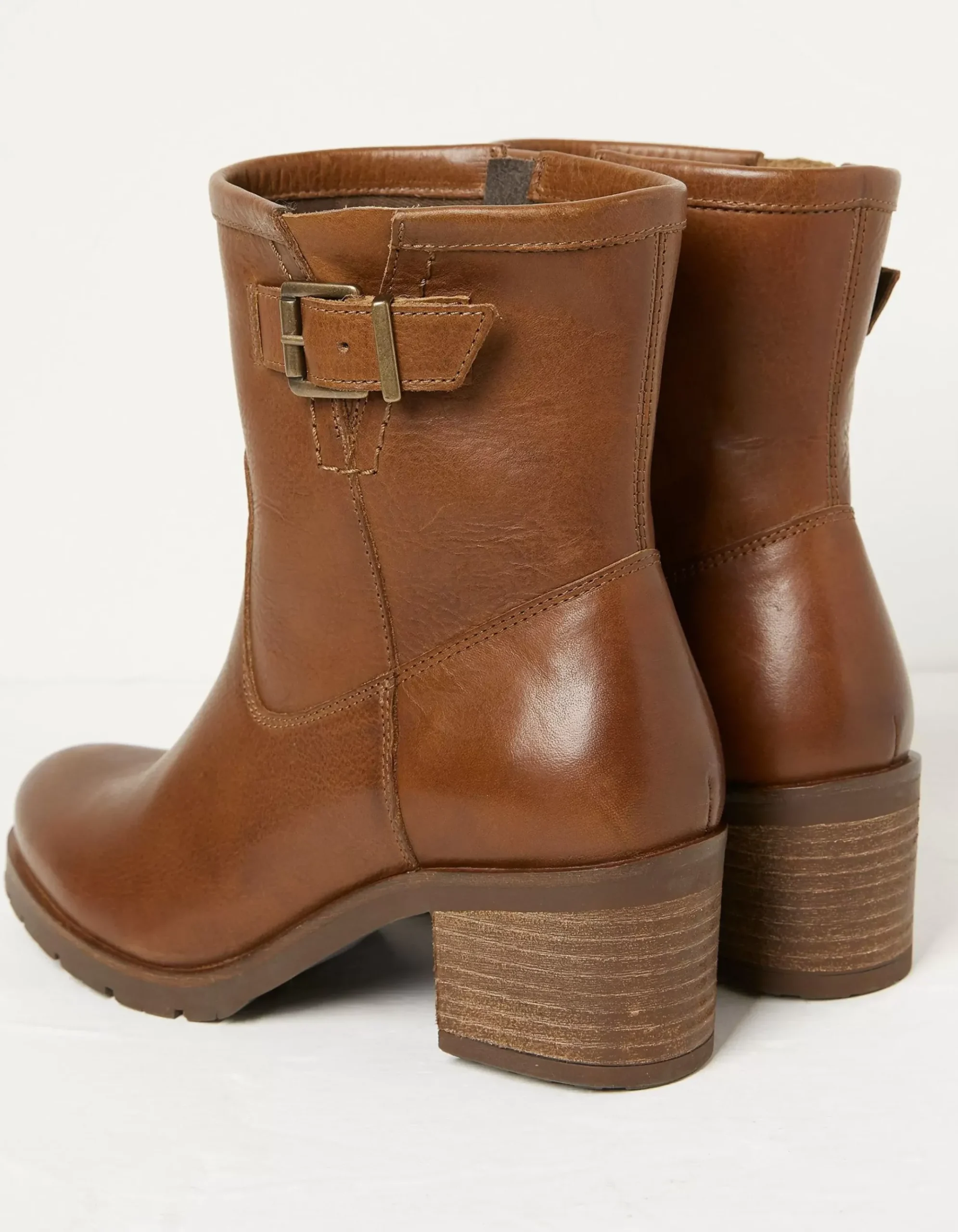Hollie Mid Heel Leather Boots