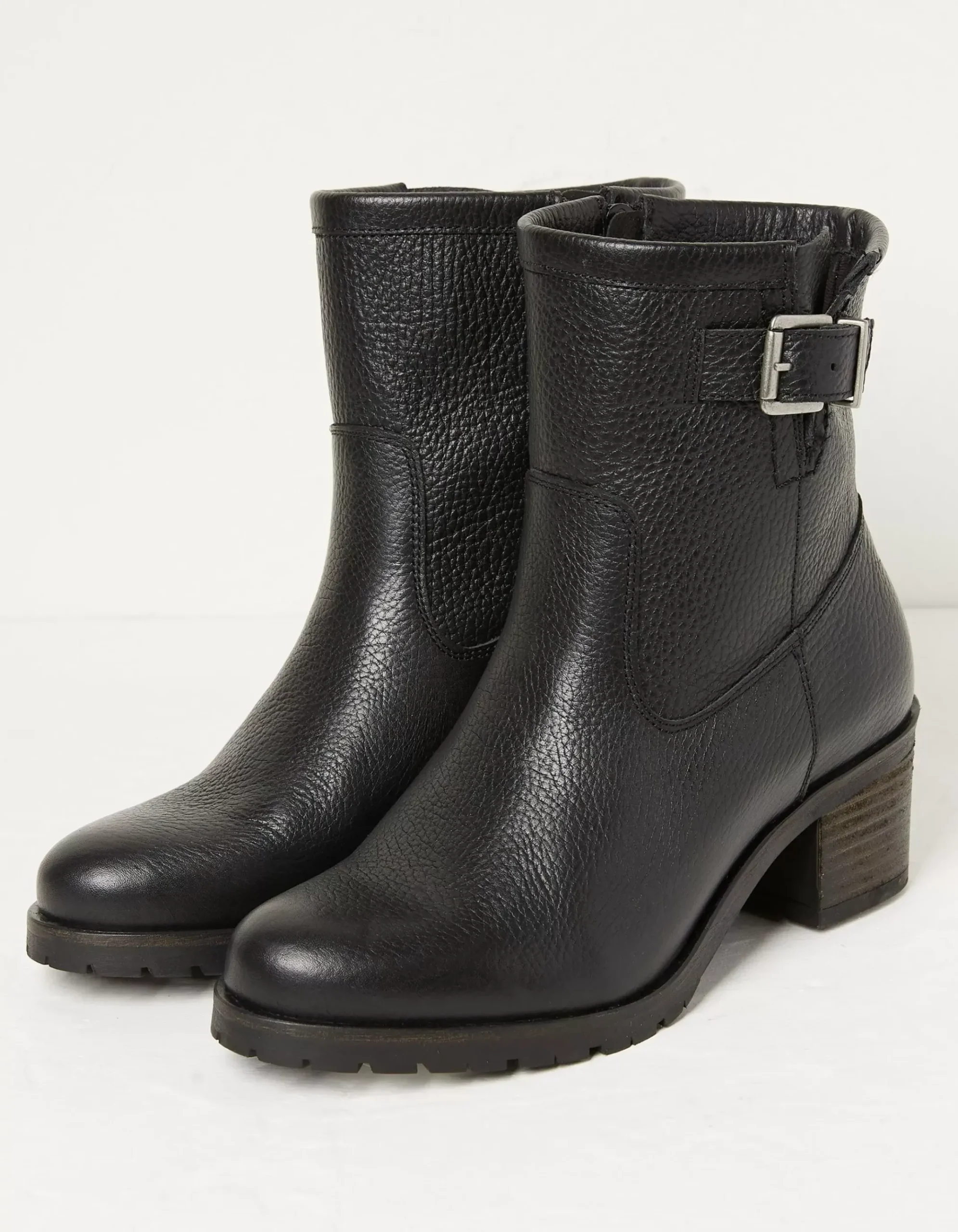 Hollie Mid Heel Leather Boots
