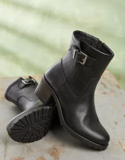 Hollie Mid Heel Leather Boots