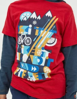 Hooded Ski Graphic T-Shirt