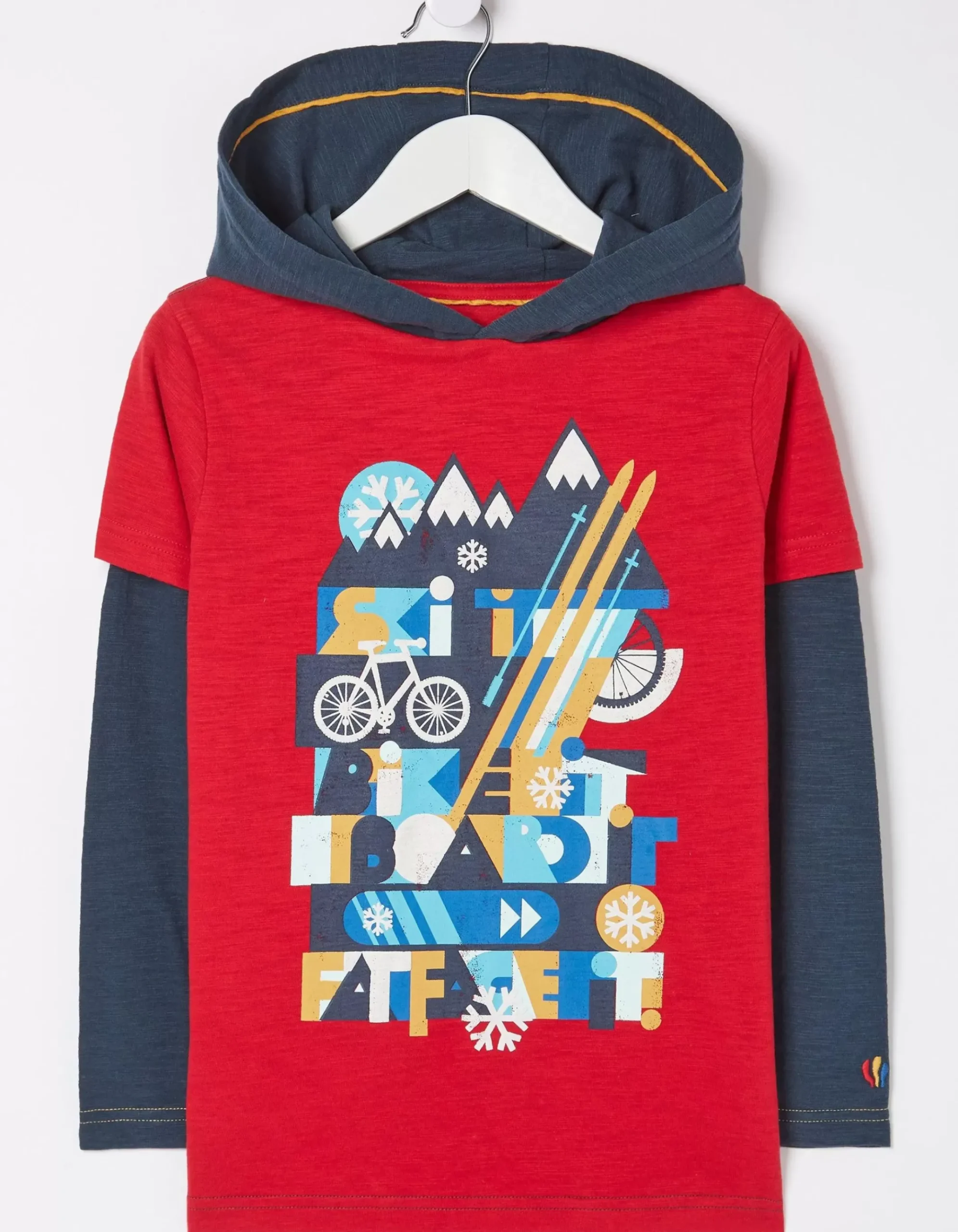 Hooded Ski Graphic T-Shirt