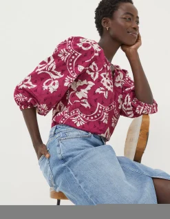 Imogen Broderie Floral Blouse