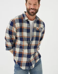 Indigo Grid Check Shirt