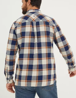 Indigo Grid Check Shirt