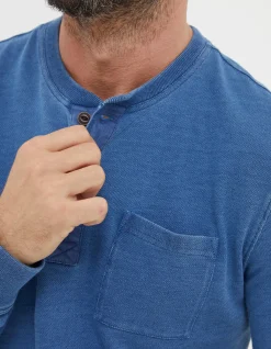 Indigo Henley T-Shirt