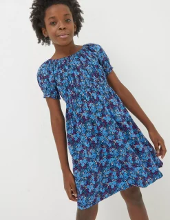 Ink Floral Printed Midi Dress