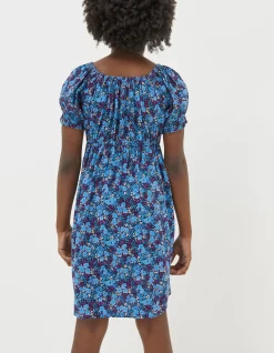 Ink Floral Printed Midi Dress