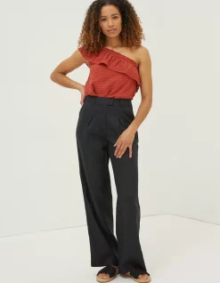 Ives Wide Leg Linen Trousers