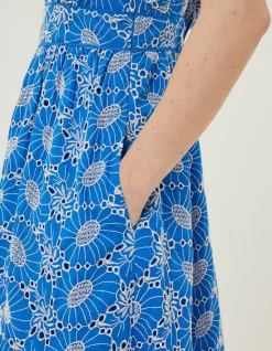 Jayden Broderie Midi Dress