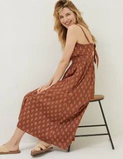 Jayden Woodblock Midi Dress