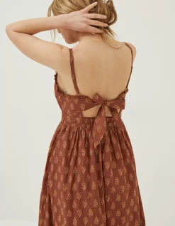 Jayden Woodblock Midi Dress