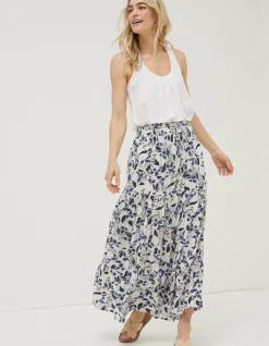 Jayla Batik Flower Maxi Skirt