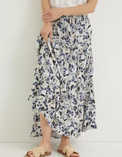 Jayla Batik Flower Maxi Skirt