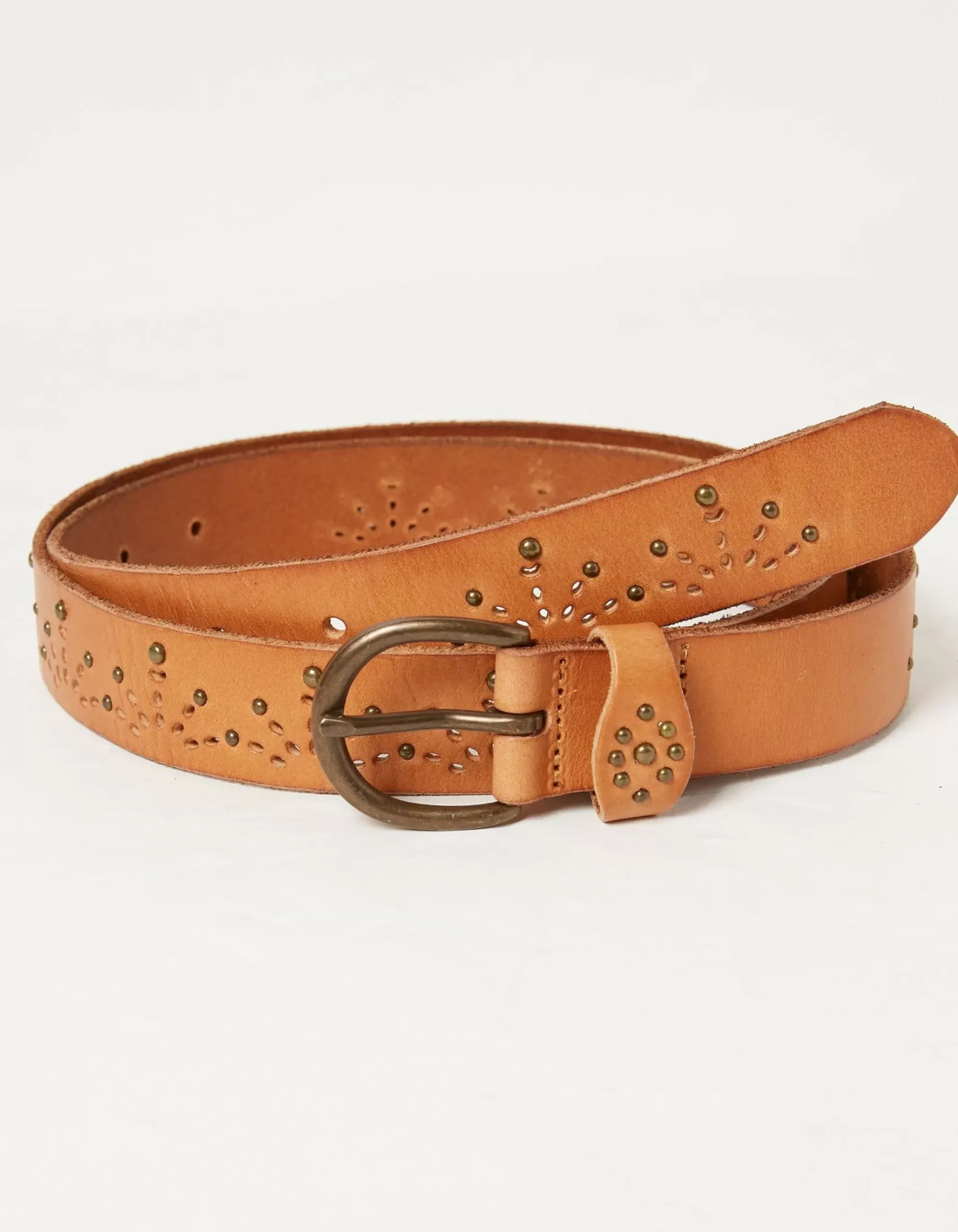 Jean Geo Laser Cut Leather Belt