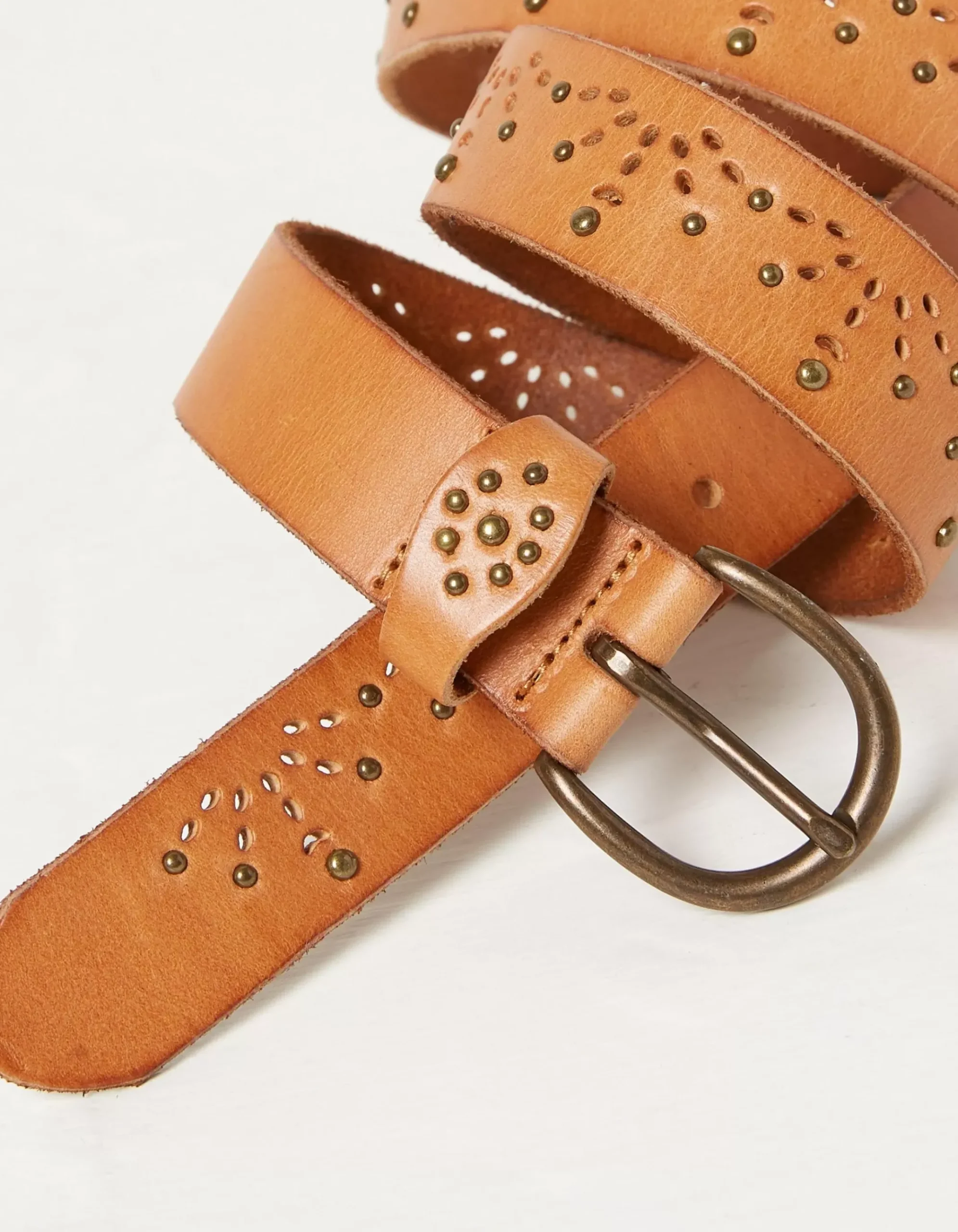 Jean Geo Laser Cut Leather Belt