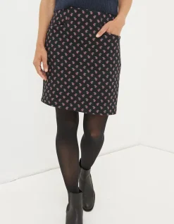 Jennie Floral Geo Jersey Skirt
