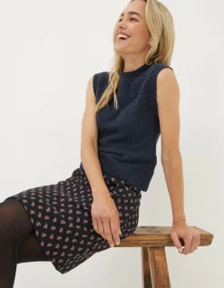Jennie Floral Geo Jersey Skirt