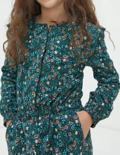 Jess Evergreen Floral Jumpsuit