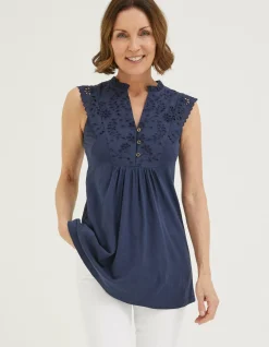 Jessica Embroidered Tunic Top
