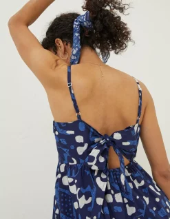 Julien Geo Batik Midi Dress