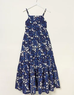 Julien Geo Batik Midi Dress