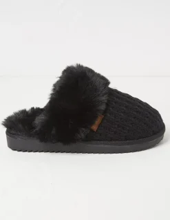 Kaia Knitted Mule Slippers