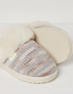 Kaia Knitted Mule Slippers