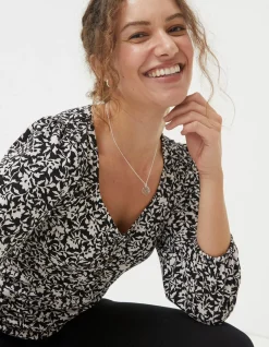 Kara Mono Vines Top